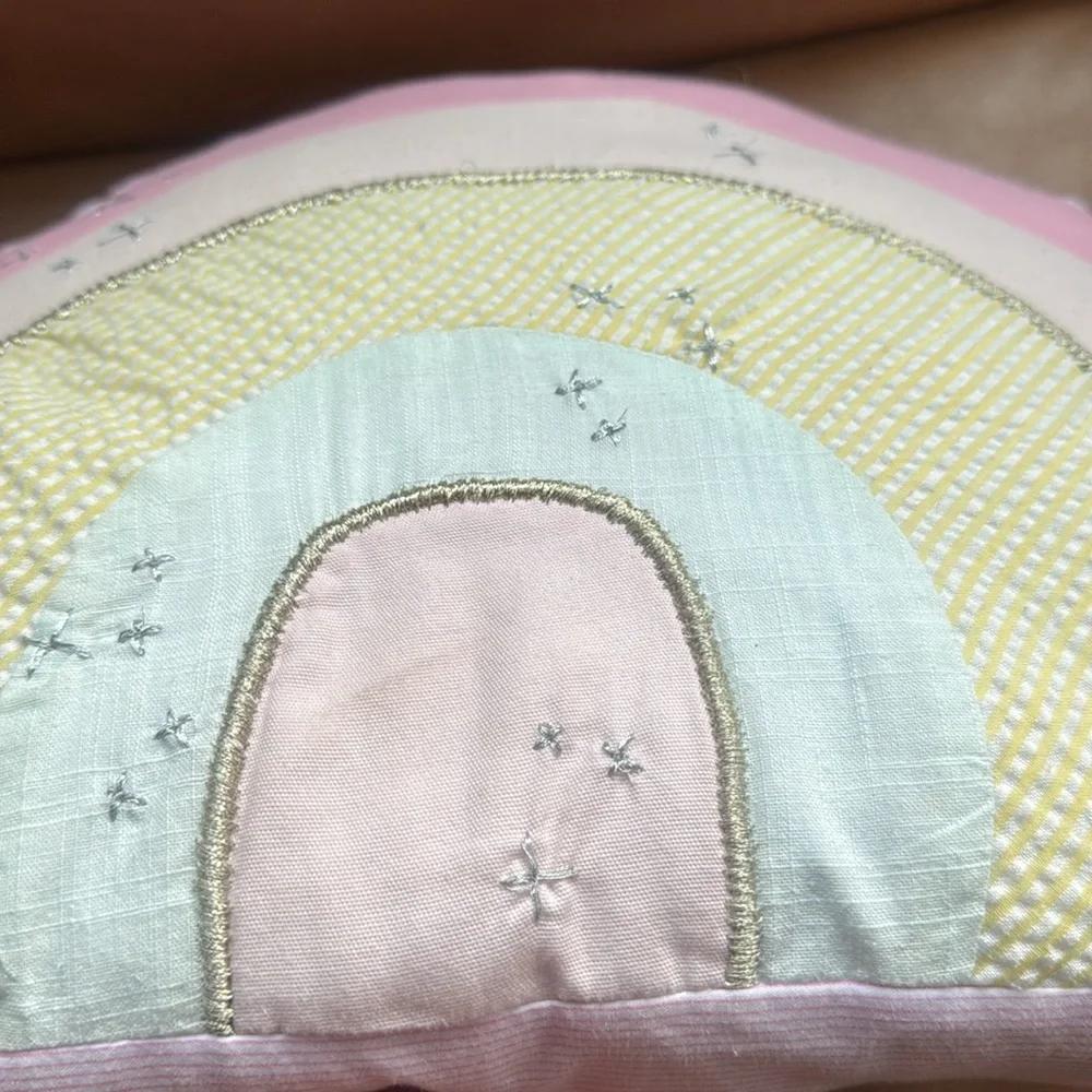 Pottery Barn Kids Retro Rainbow Decorative Pillow